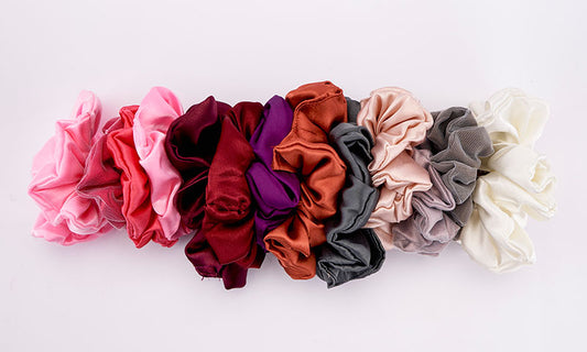 SCRUNCHIES (SATIN RUBBER BAND) Per piece